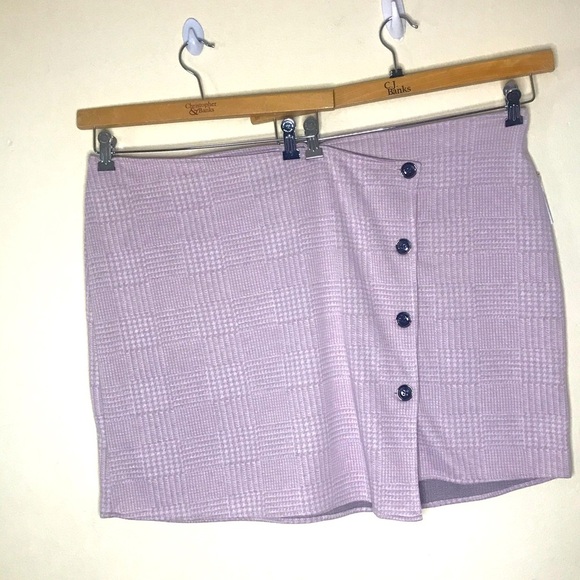 Joe Boxer pink Checker Gingham button detailed Skirt - Picture 7 of 16